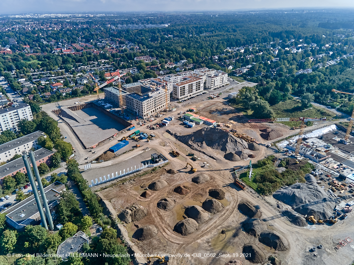 19.09.2021 - Aktuelle Luftbilder aus dem Alexisquartier und Pandion Verde in Neuperlach in München 19.09.2021 - Aktuelle Luftbilder aus dem Alexisquartier und Pandion Verde in Neuperlach in München